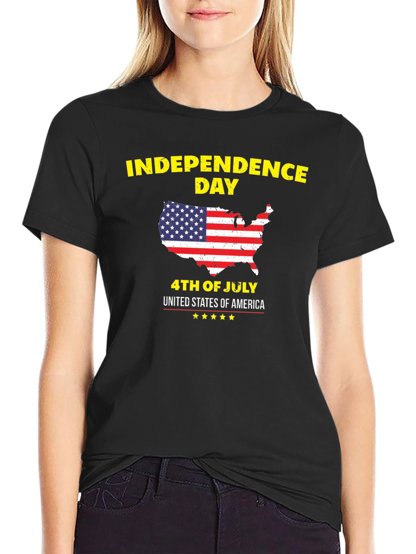 Independence Day USA Patriotic Graphic Tee