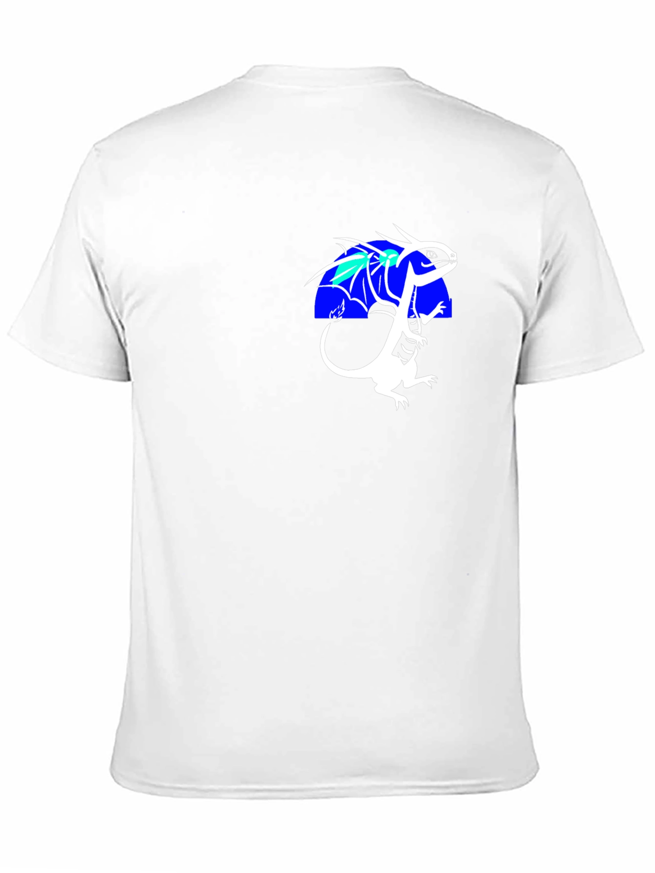 Dragon Graphic Tee - Black Cotton Blend Shirt