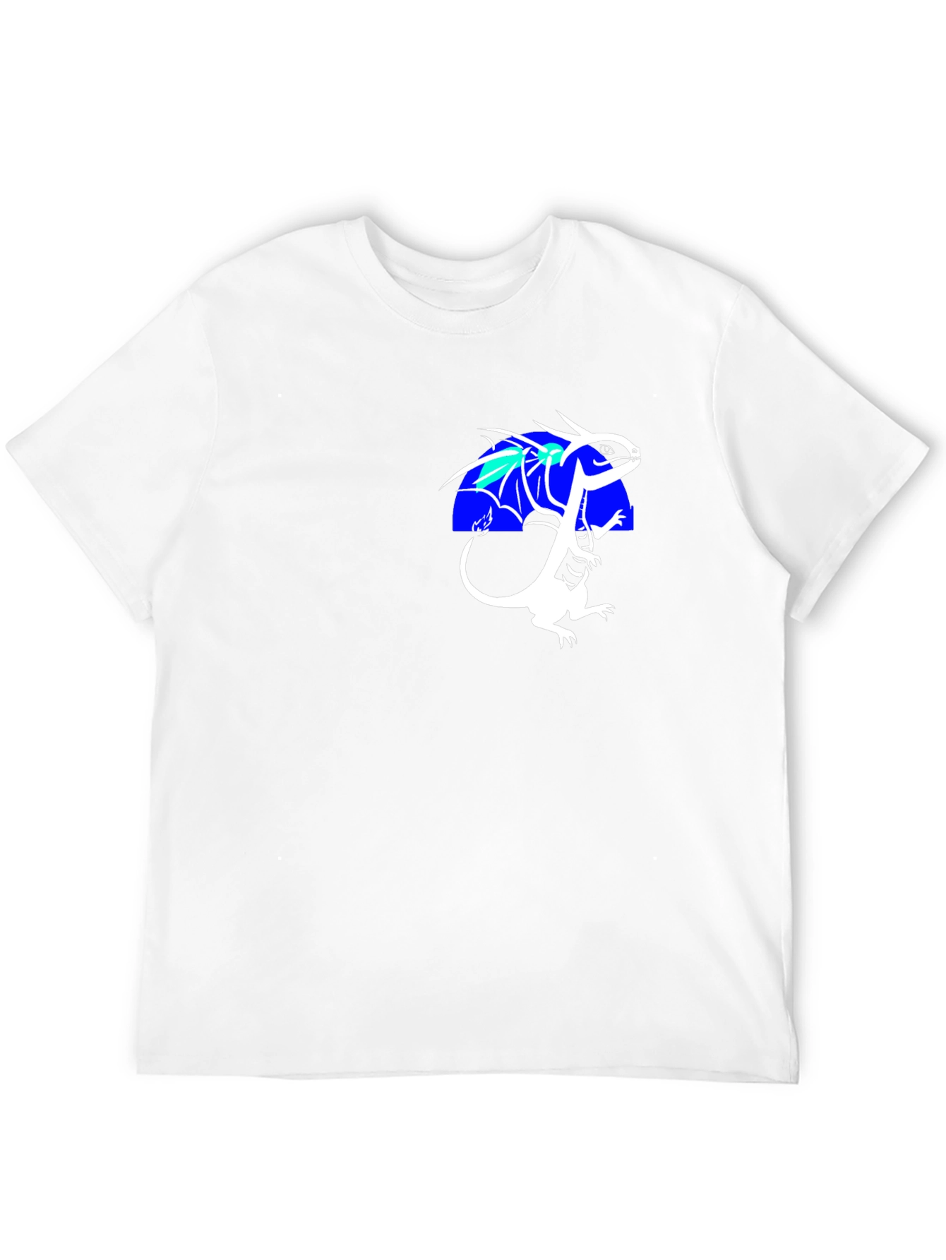 Dragon Graphic Tee - Black Cotton Blend Shirt