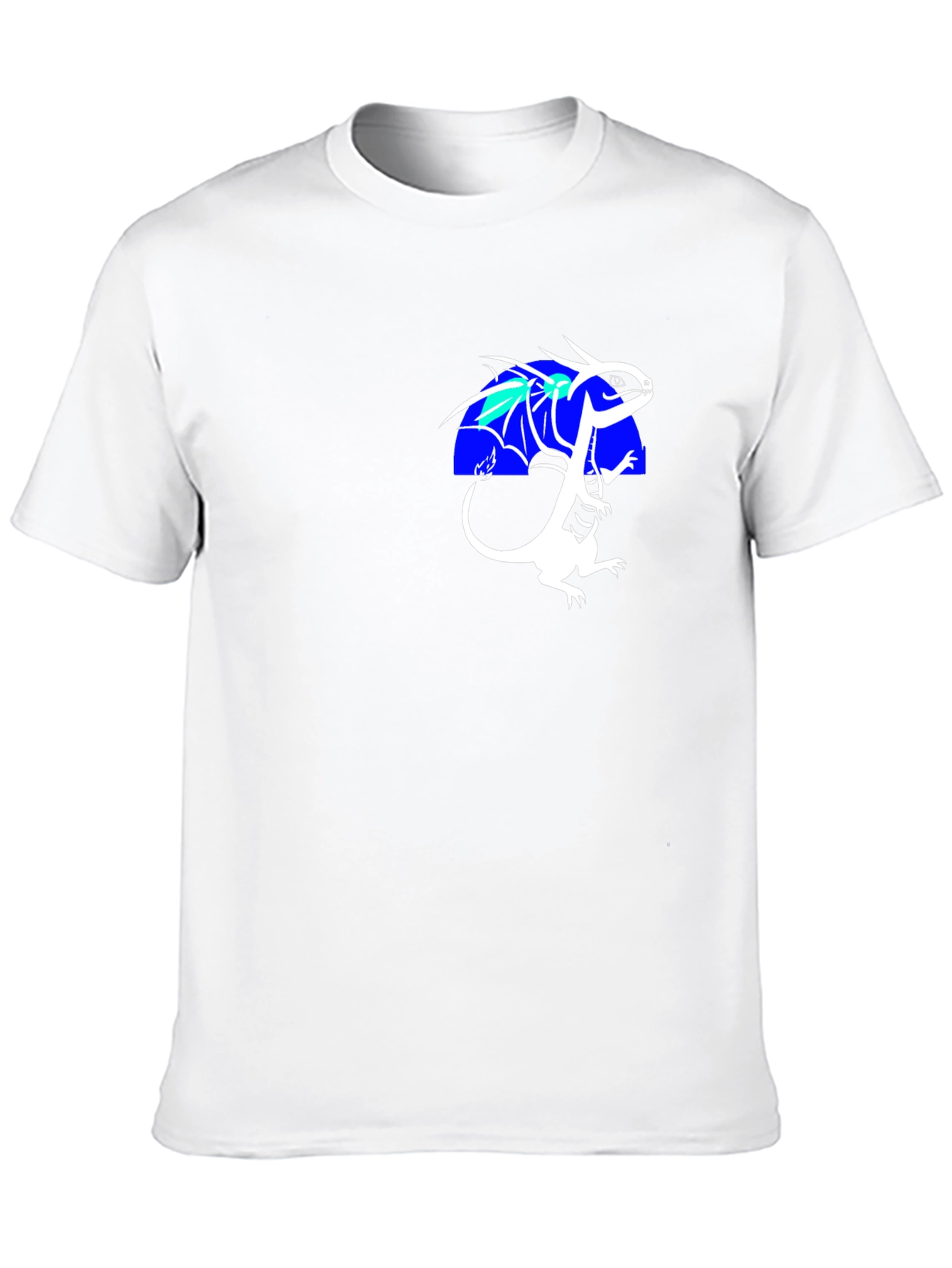 Dragon Graphic Tee - Black Cotton Blend Shirt