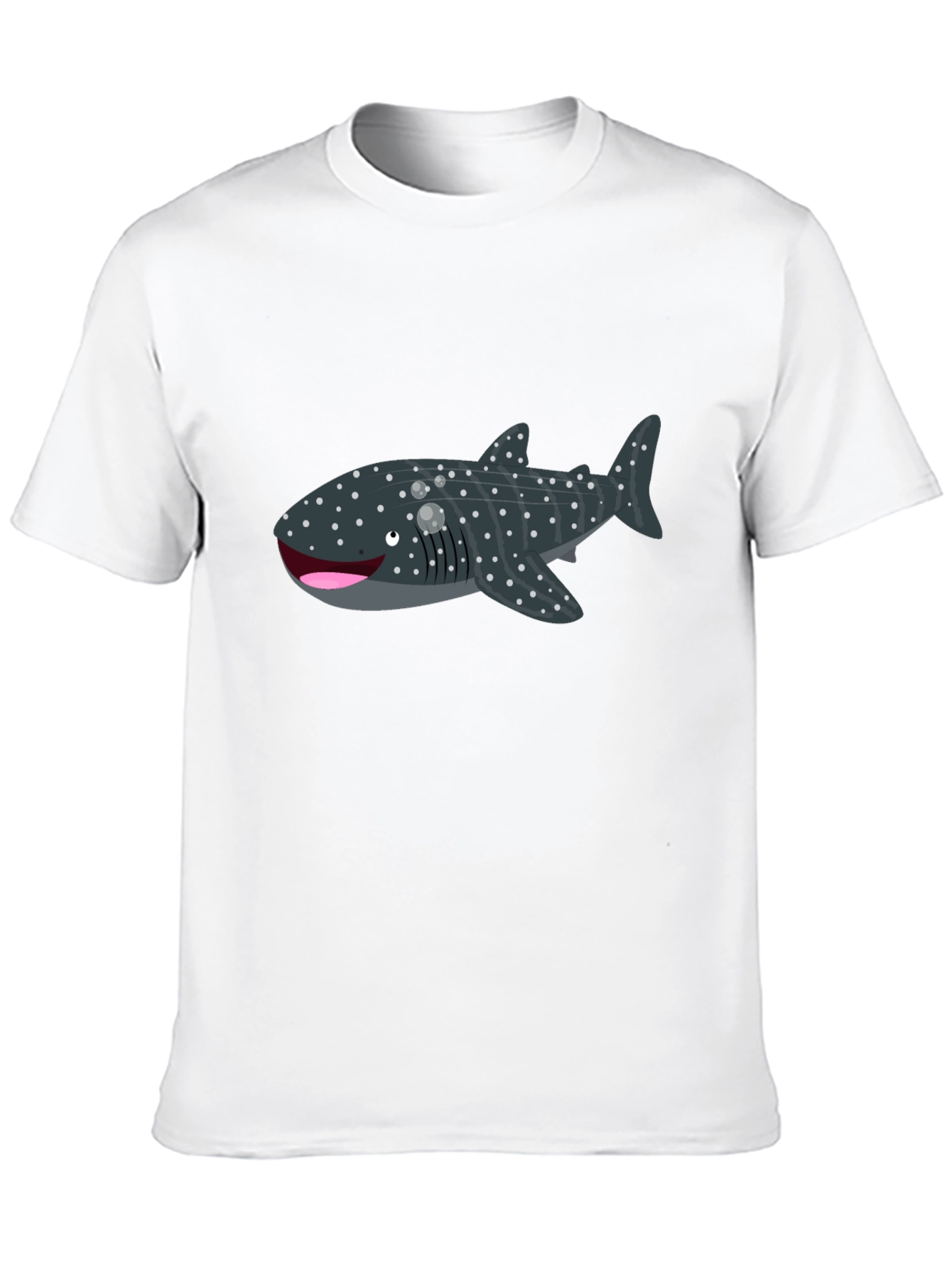 Whale Shark Graphic Tee - Black Cotton T-Shirt