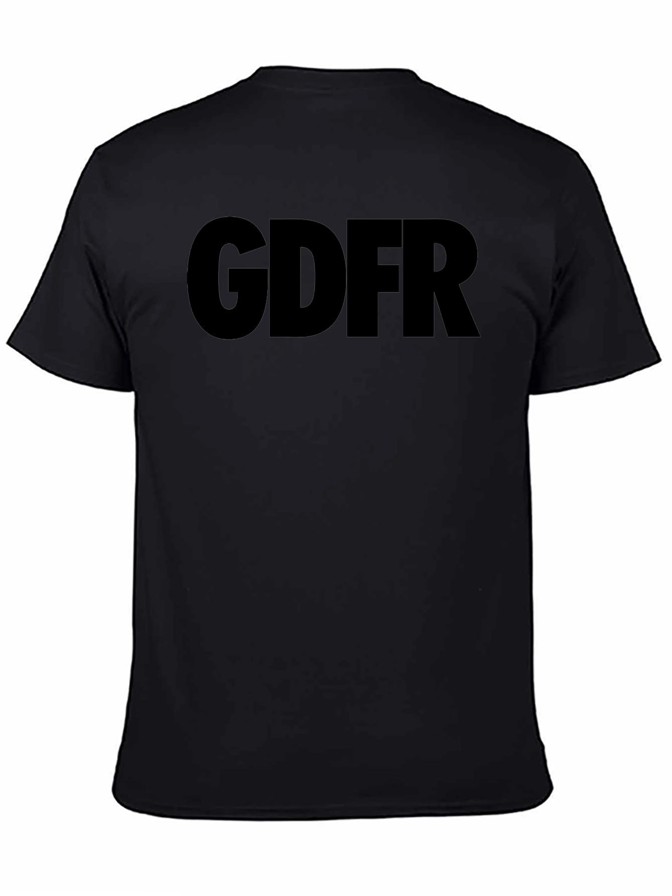 GDFR Graphic Tee - Mens Casual Black T-Shirt