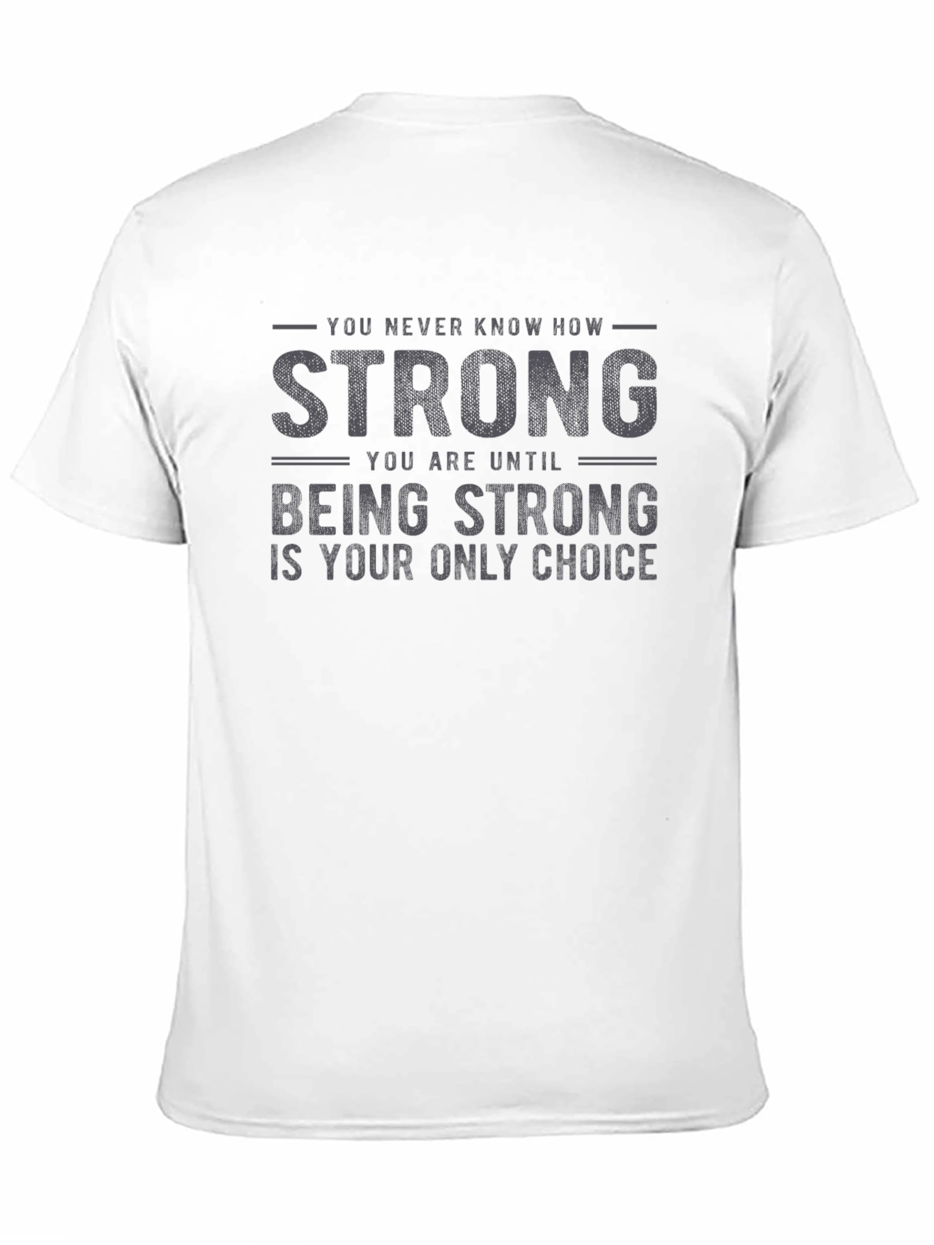 Strong Choice Graphic Tee - Motivational Black T-Shirt