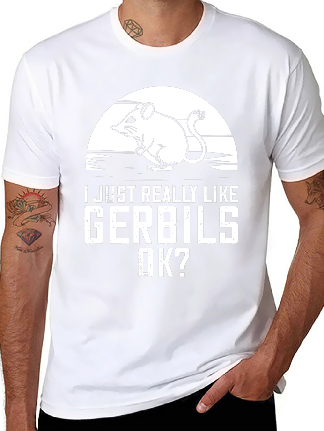 Gerbil Lover T-Shirt - Cute Rodent Design