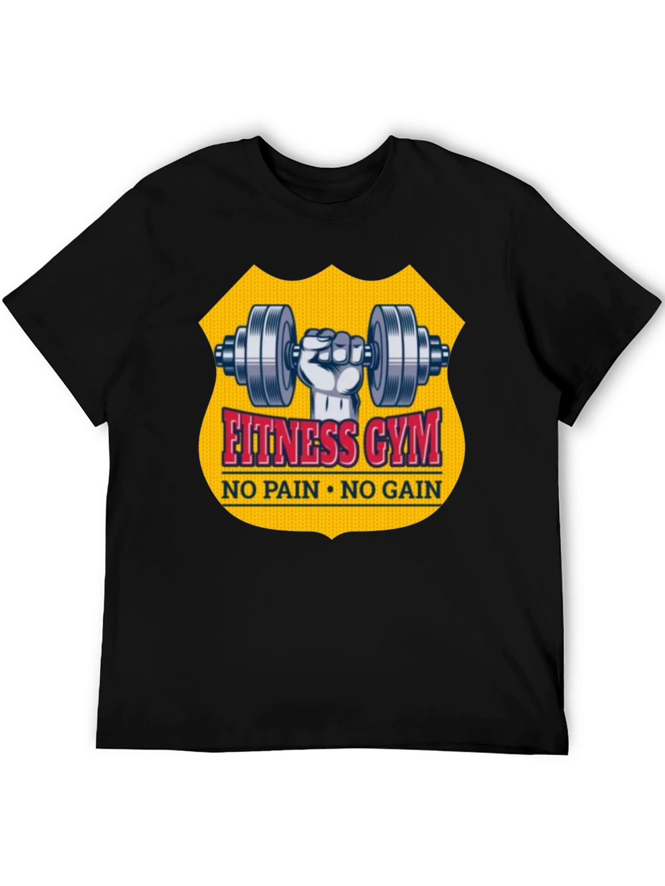 Fitness Gym No Pain No Gain Graphic T-Shirt