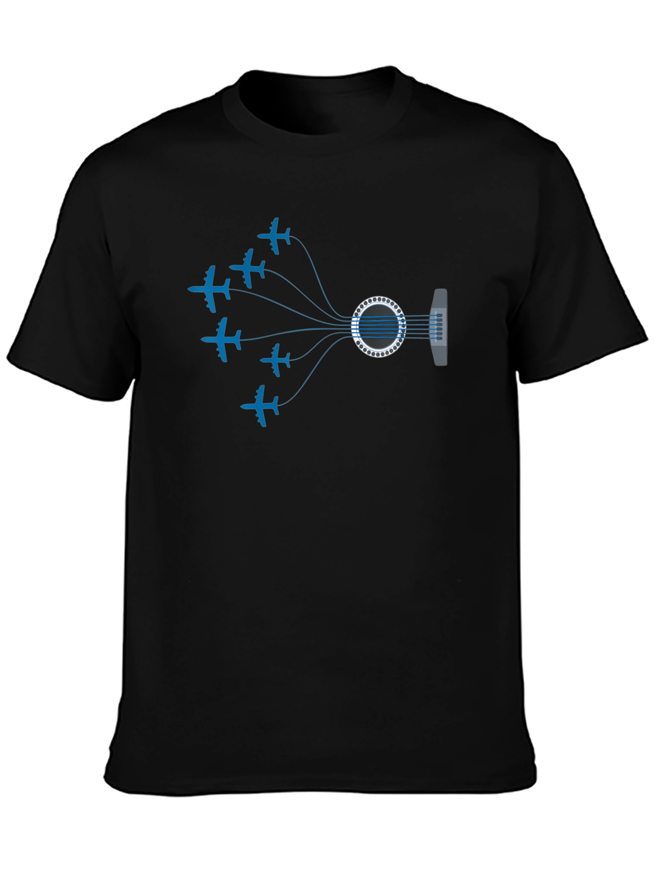 Aviation Guitar T-Shirt - Music & Flight Design