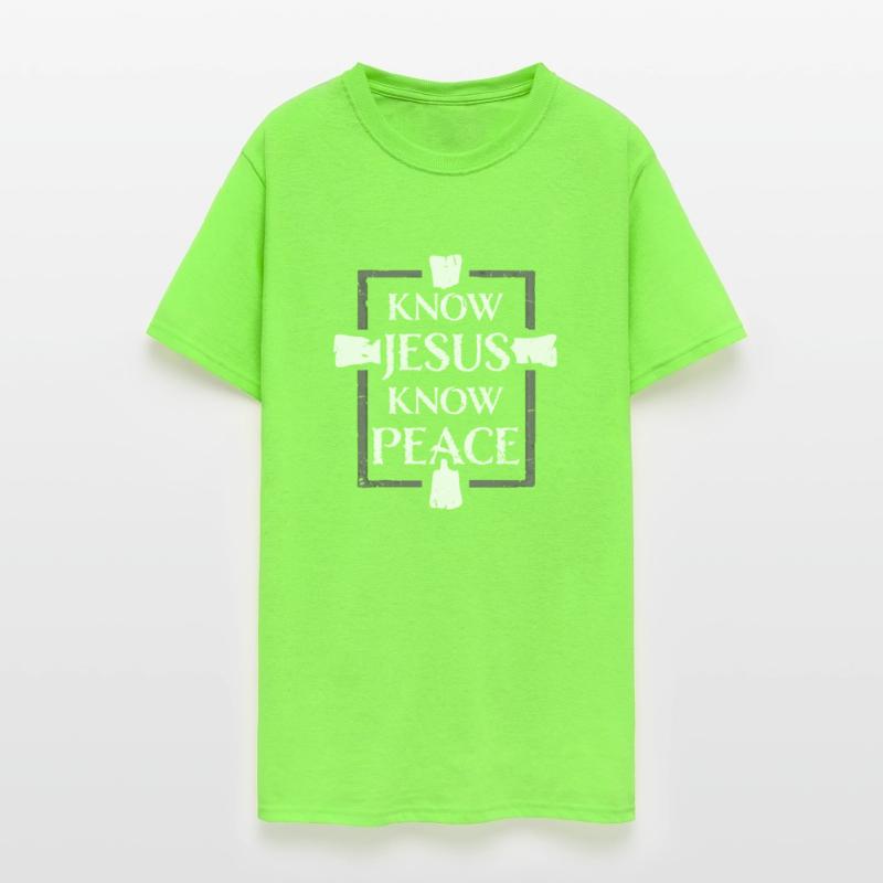 Know Jesus Know Peace No Hate Christian Bible Love