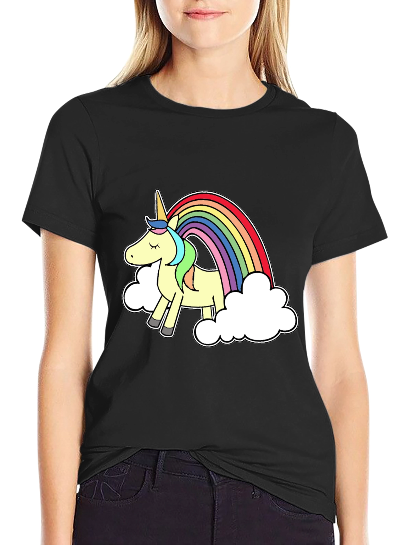 Rainbow Unicorn Graphic T-Shirt