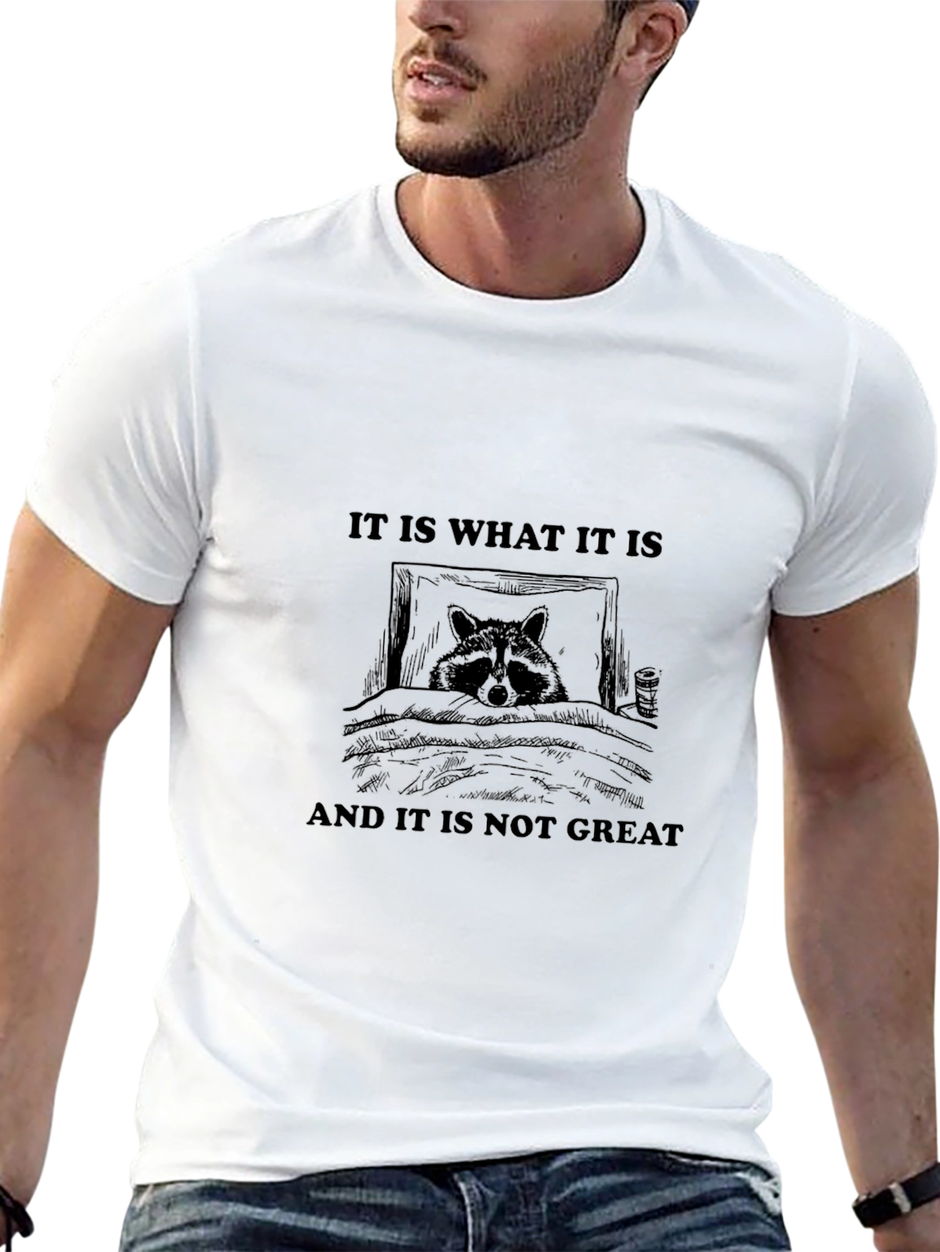 Raccoon It Is What It Is Graphic Tee