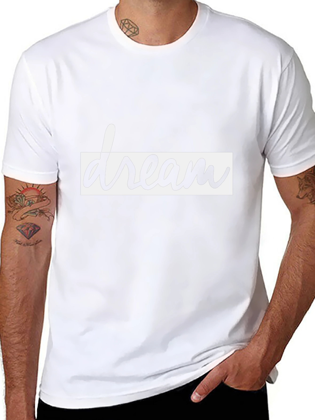 Dream T-Shirt - Black Crew Neck Tee