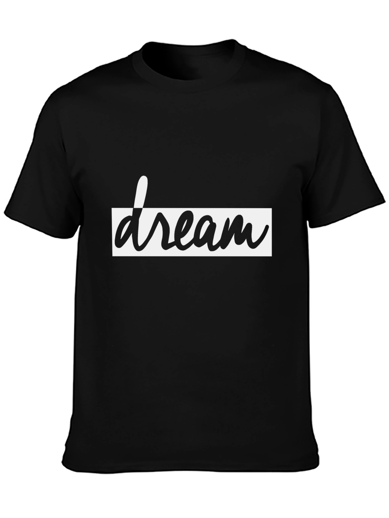 Dream T-Shirt - Black Crew Neck Tee