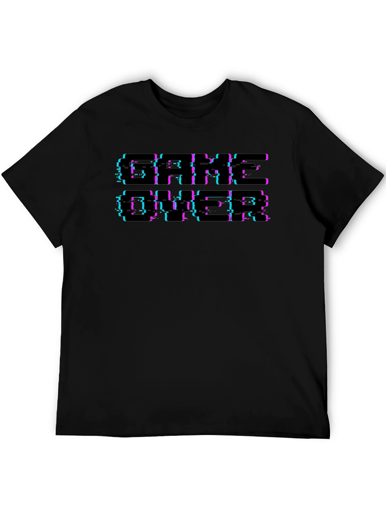 Game Over Retro Glitch T-Shirt - Classic Gaming Style