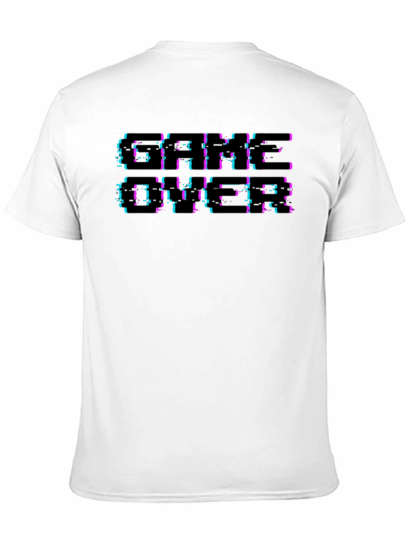 Game Over Retro Glitch T-Shirt - Classic Gaming Style
