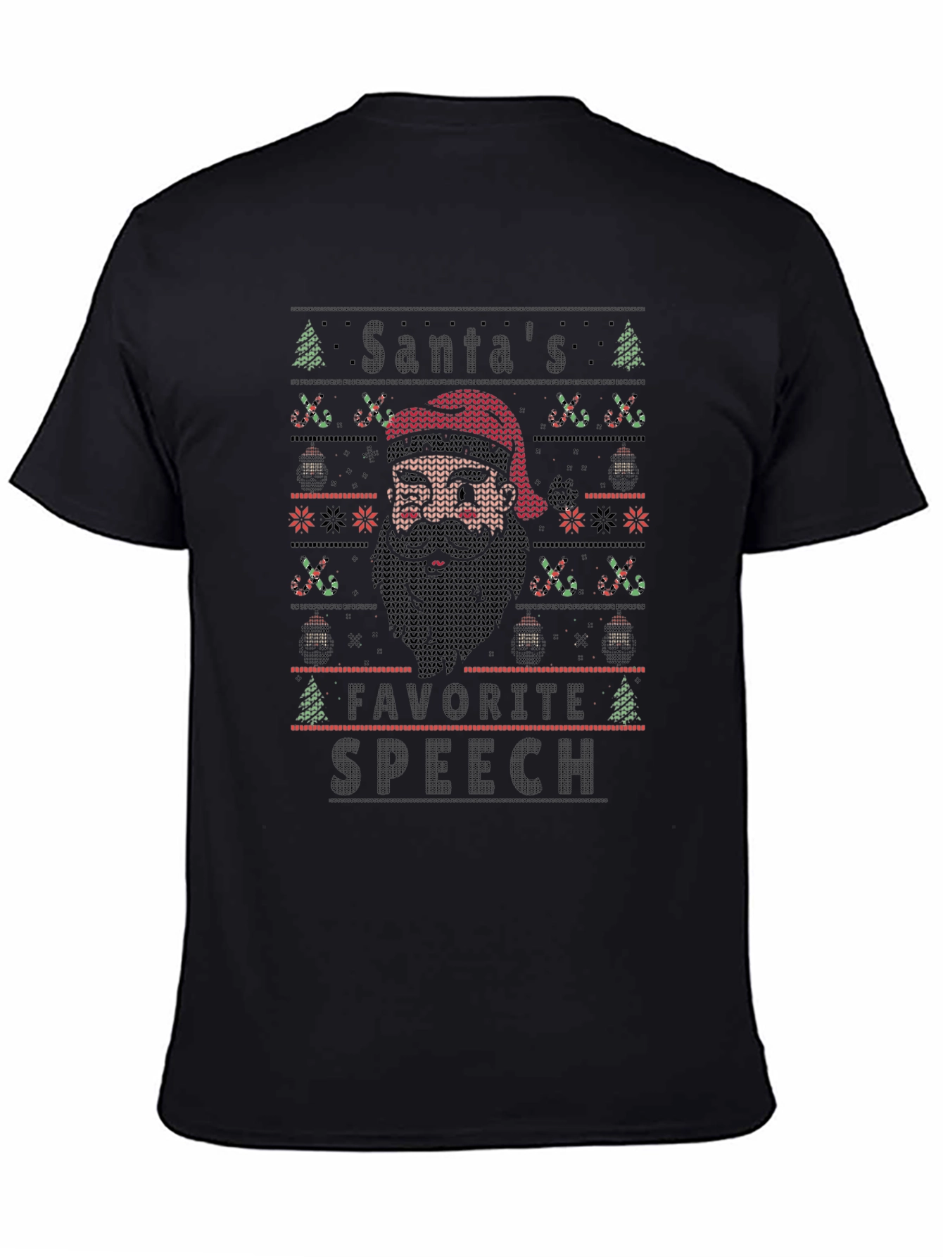 Santas Favorite Speech Ugly Christmas T-Shirt