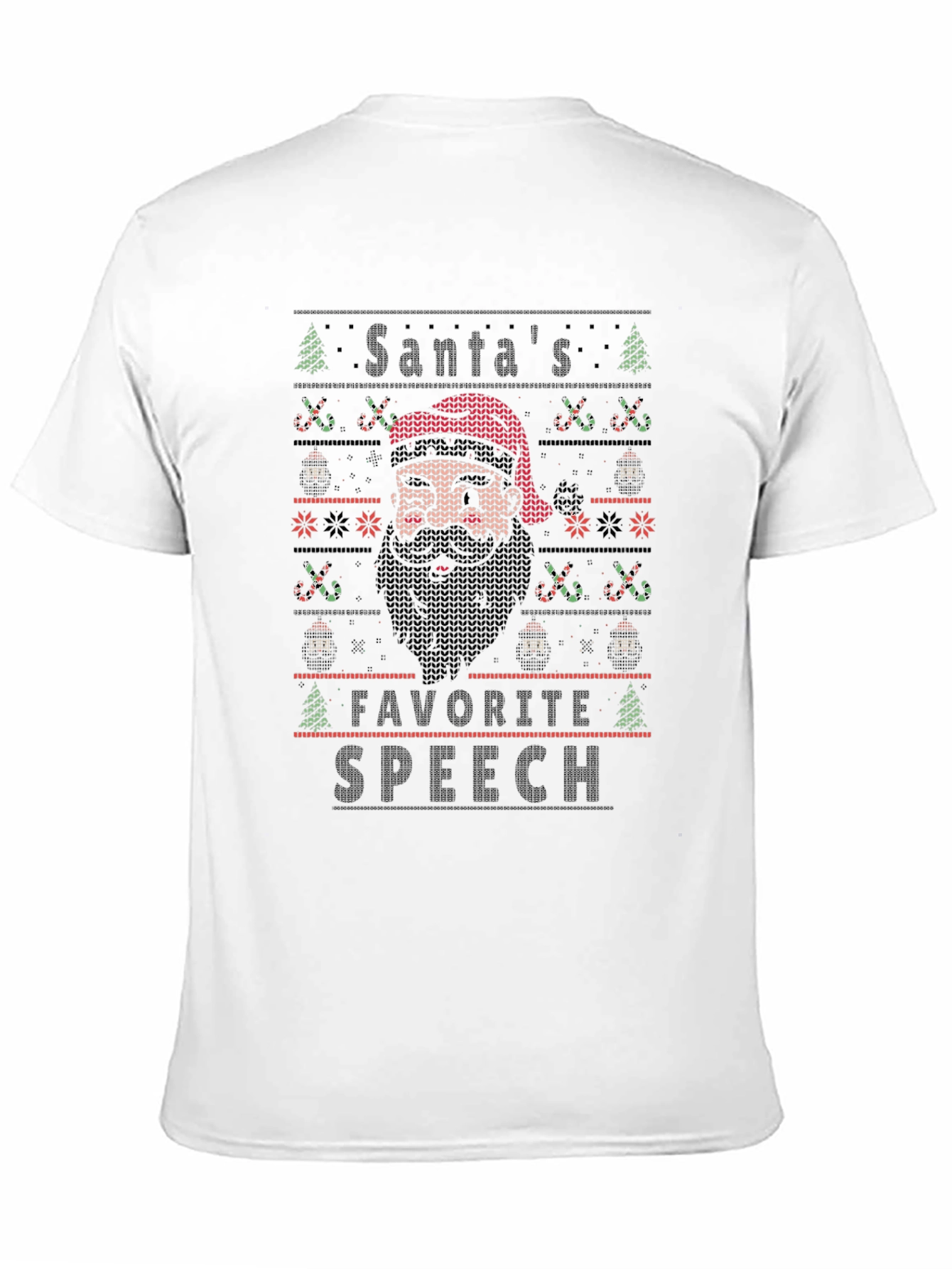 Santas Favorite Speech Ugly Christmas T-Shirt