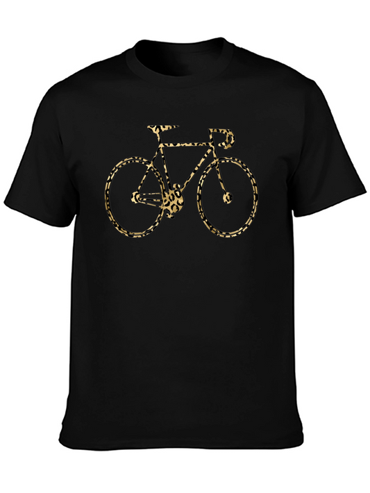 Leopard Print Bicycle Graphic Tee