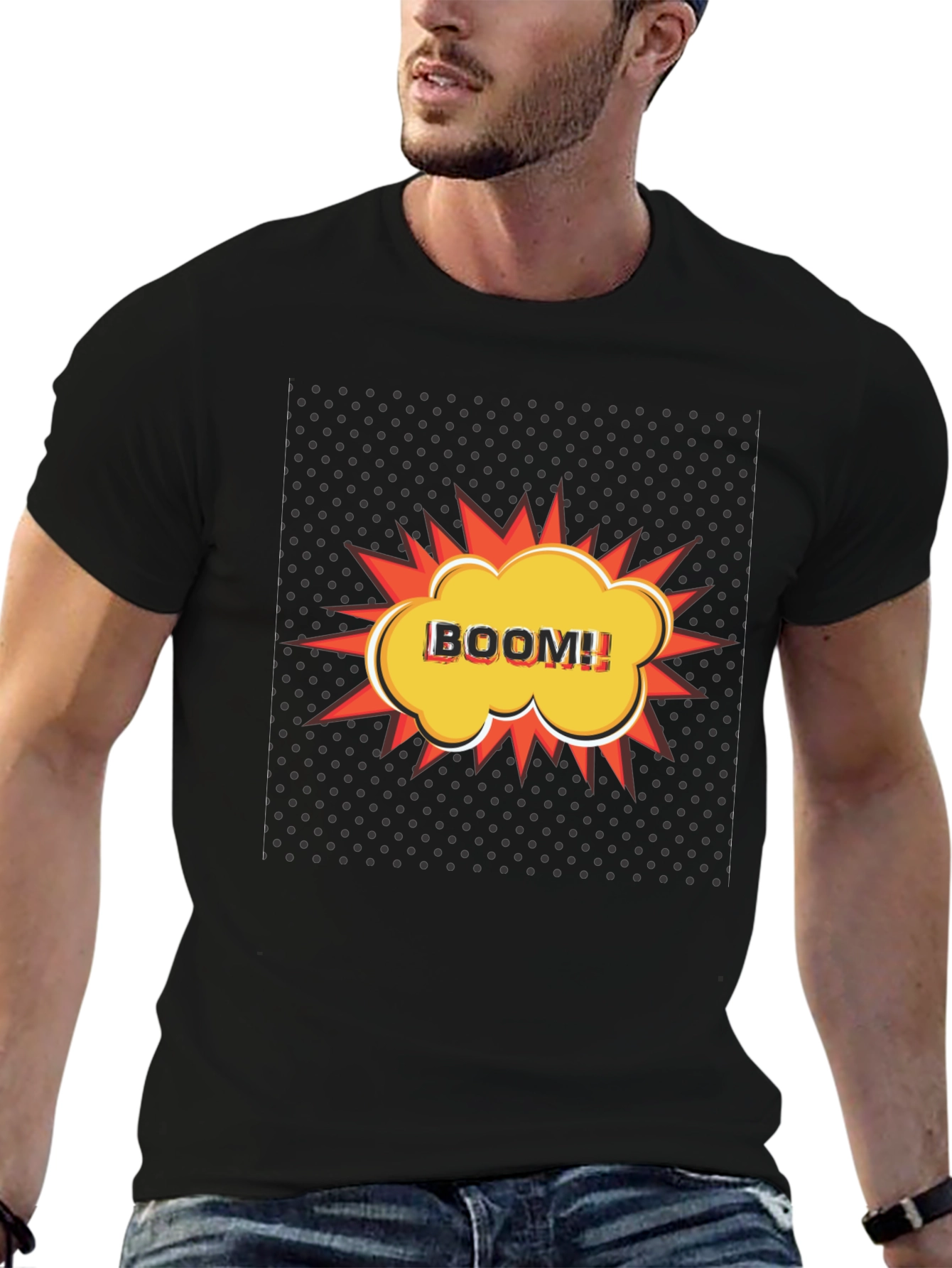 BOOM Graphic Tee - Mens Black T-Shirt