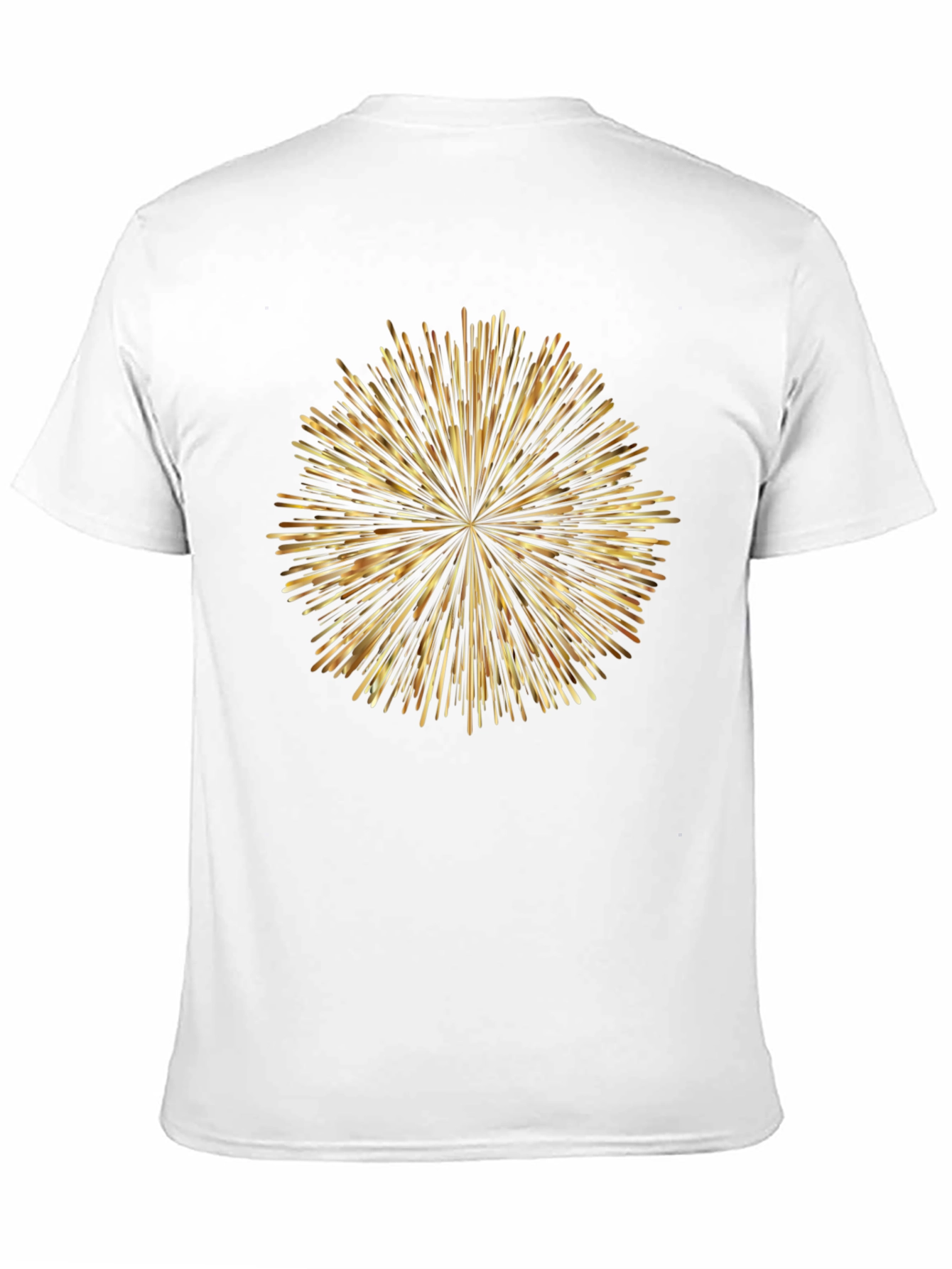 Gold Burst Graphic Black T-Shirt