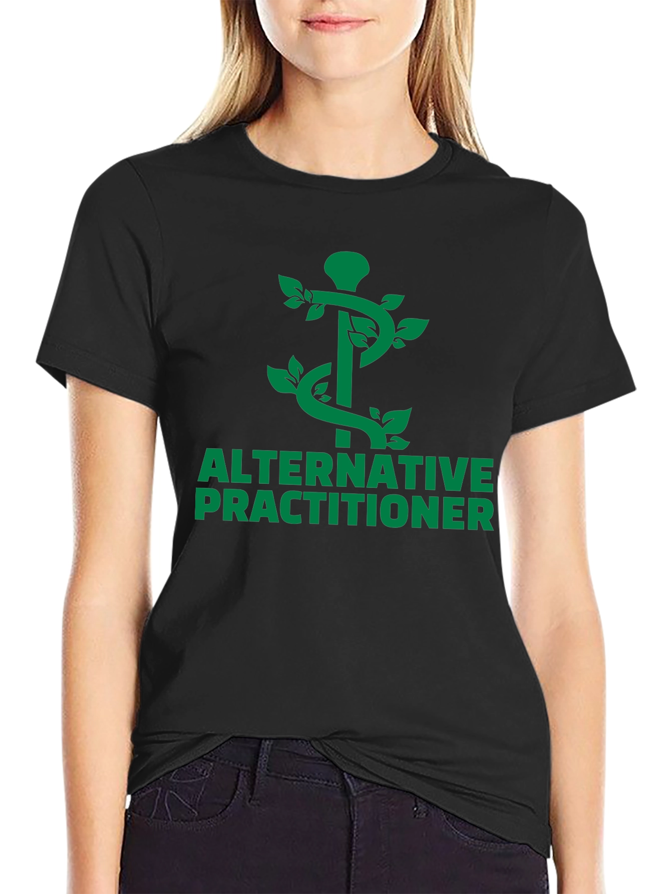 Alternative Practitioner Tee - Black Cotton Blend