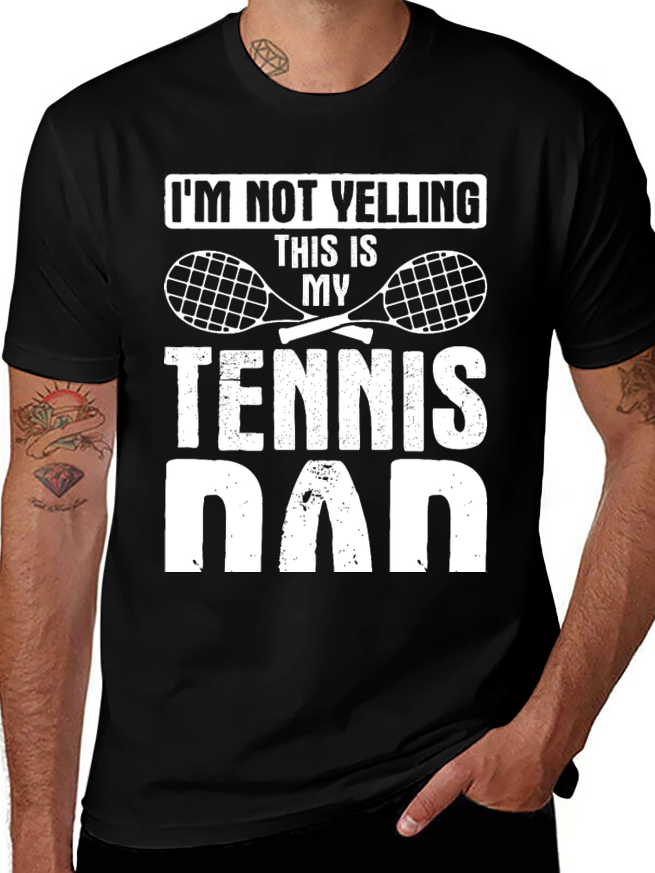 Tennis Dad Graphic Tee - Funny Tennis Shirt