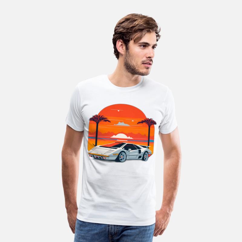 Lamborghini Countach Retro Tee 2