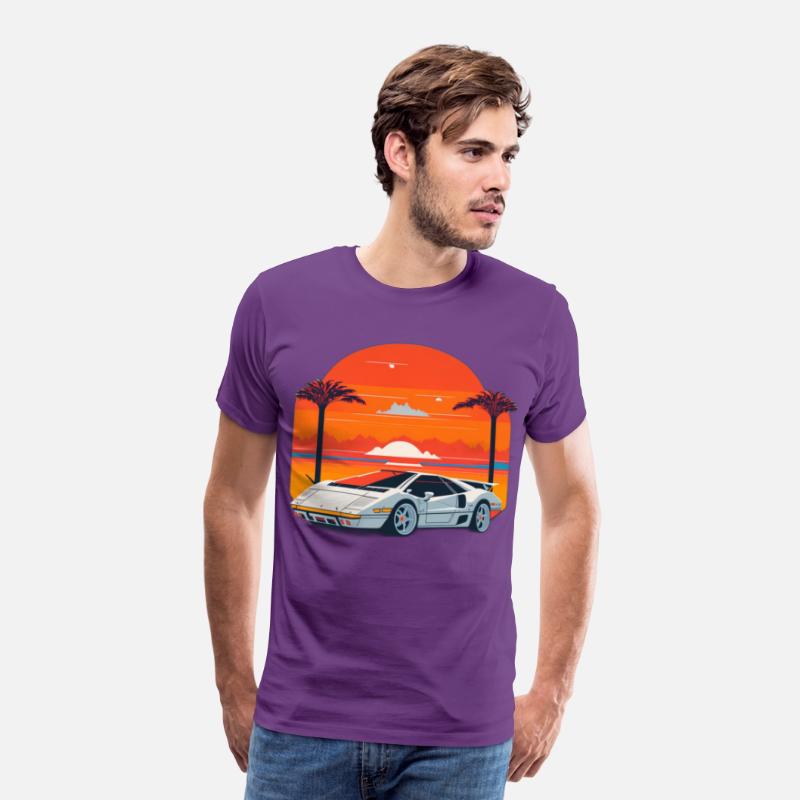 Lamborghini Countach Retro Tee 2