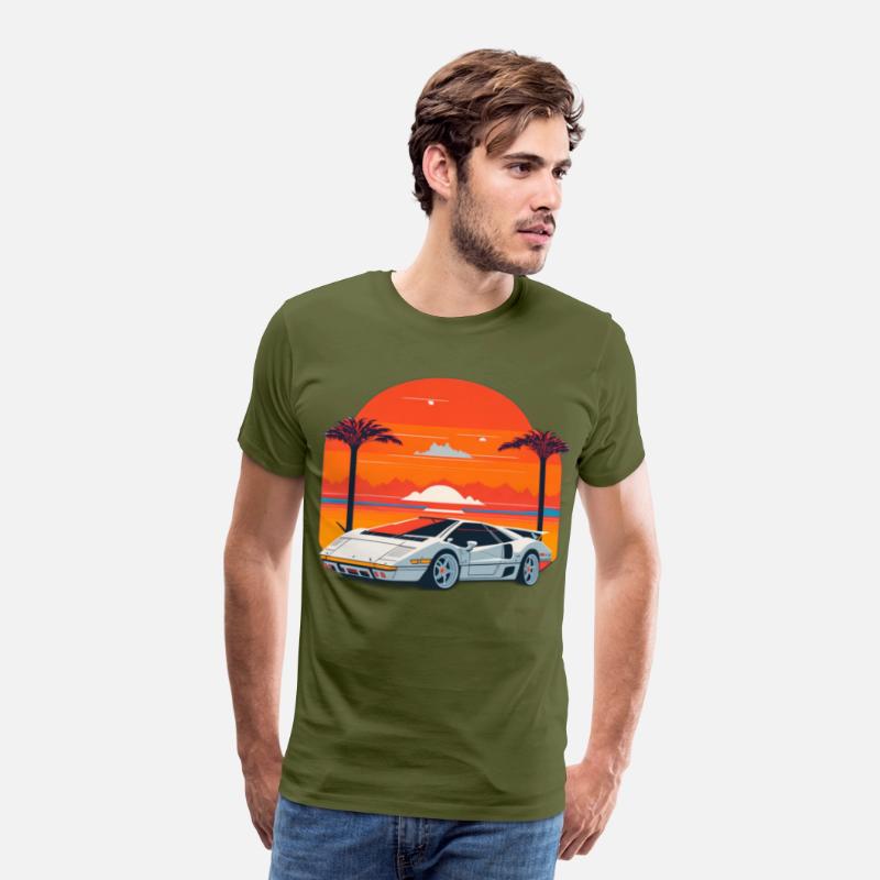Lamborghini Countach Retro Tee 2