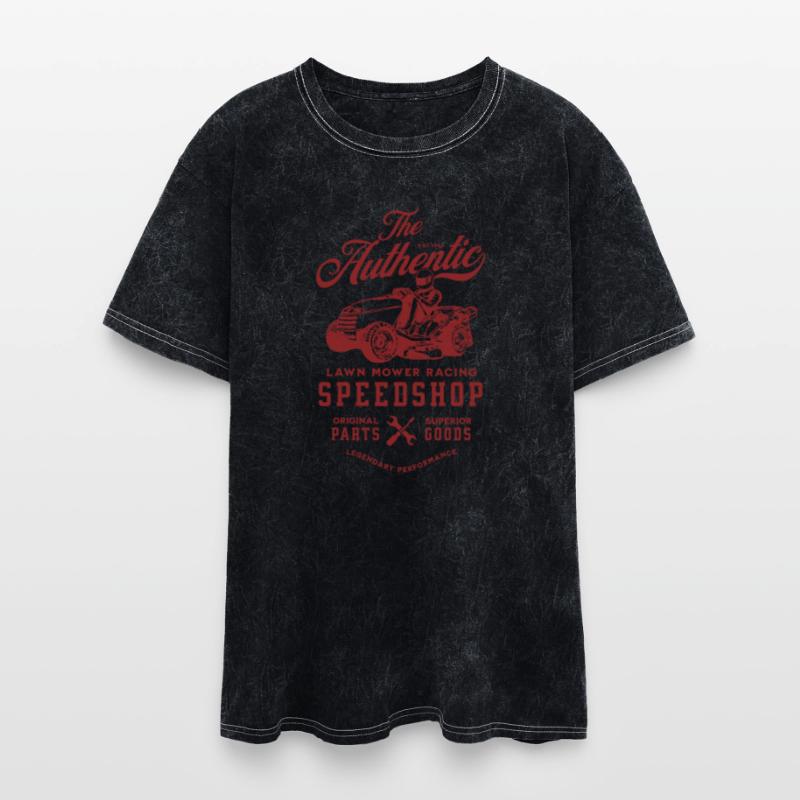 Lawnmower Racing - Authentic Speed - Vintage - Red