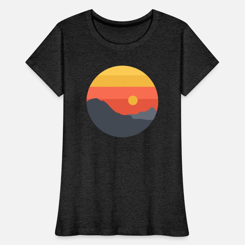Layered Sunset Horizon - Minimal Landscape Art