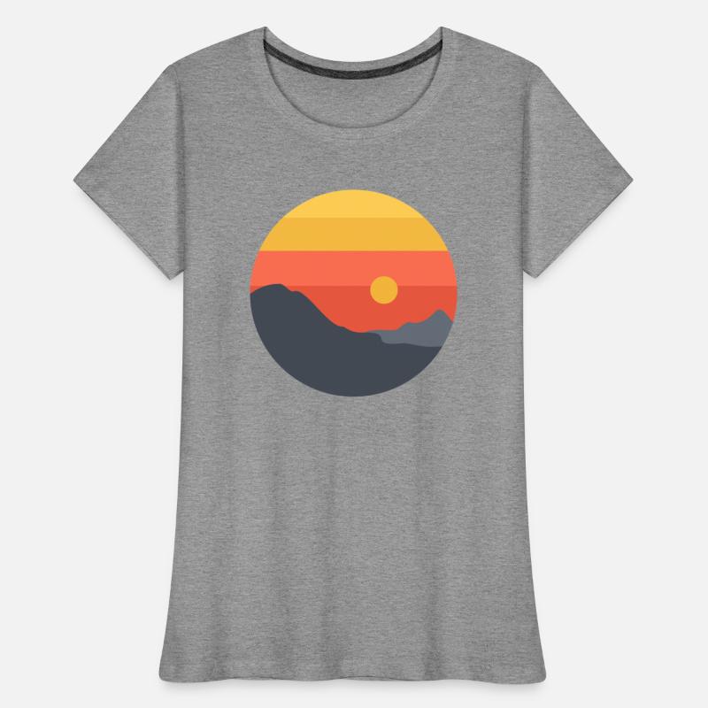 Layered Sunset Horizon - Minimal Landscape Art