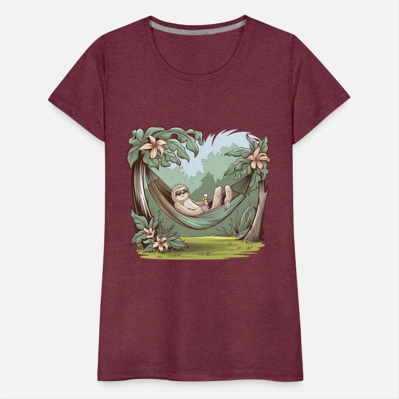 Lazy Sloth Chilling in Hammock Paradise