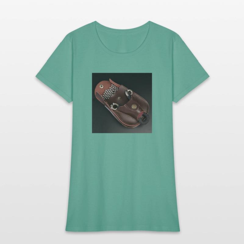 Leather Slingshot Pouch Style Print
