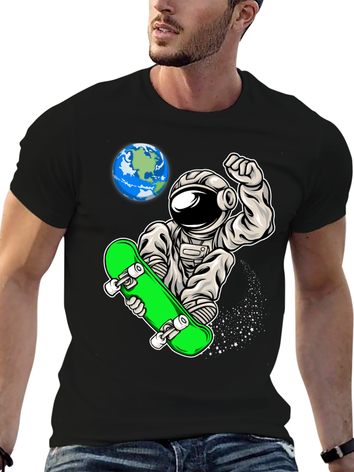 Skateboarding Astronaut T-Shirt