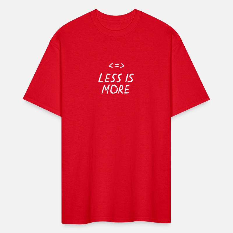 Less Is More Quote with Less More Equal Symbols