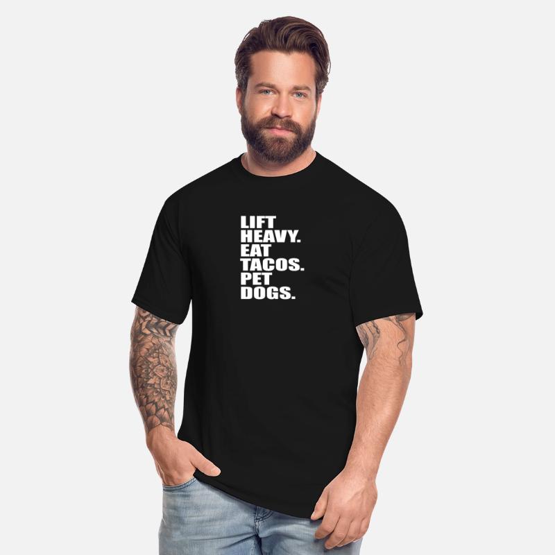 Lift Heavy Eat Tacos Pet Dogs Vintage