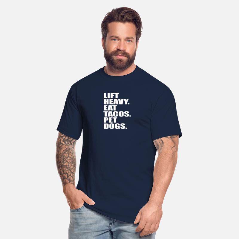 Lift Heavy Eat Tacos Pet Dogs Vintage