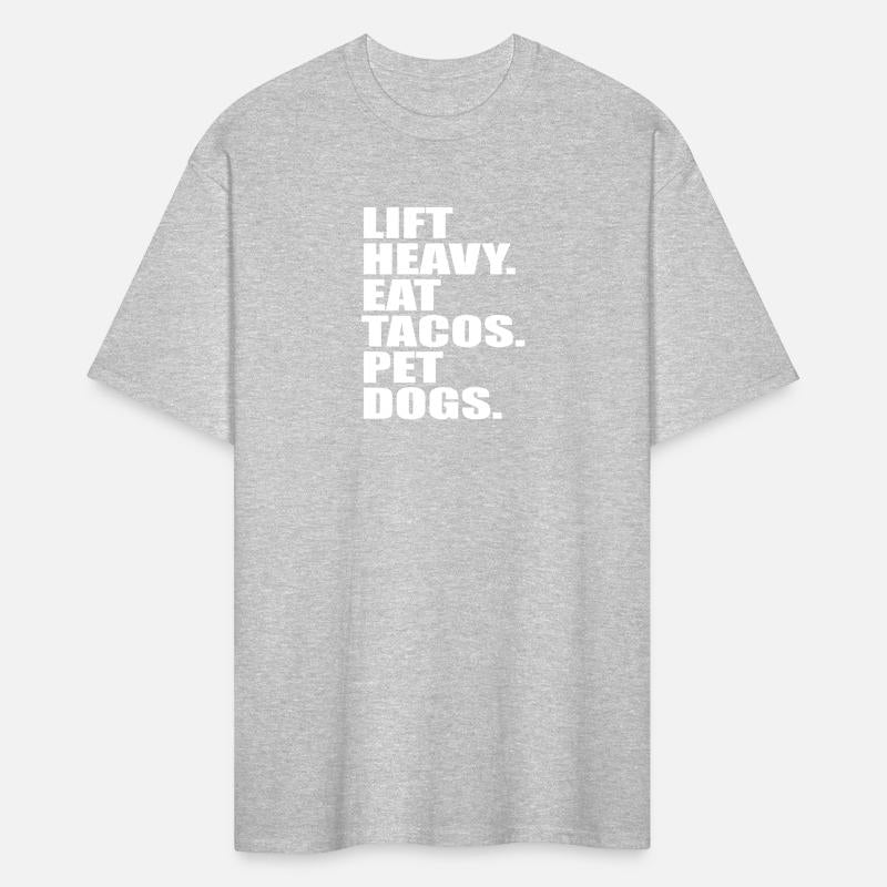 Lift Heavy Eat Tacos Pet Dogs Vintage