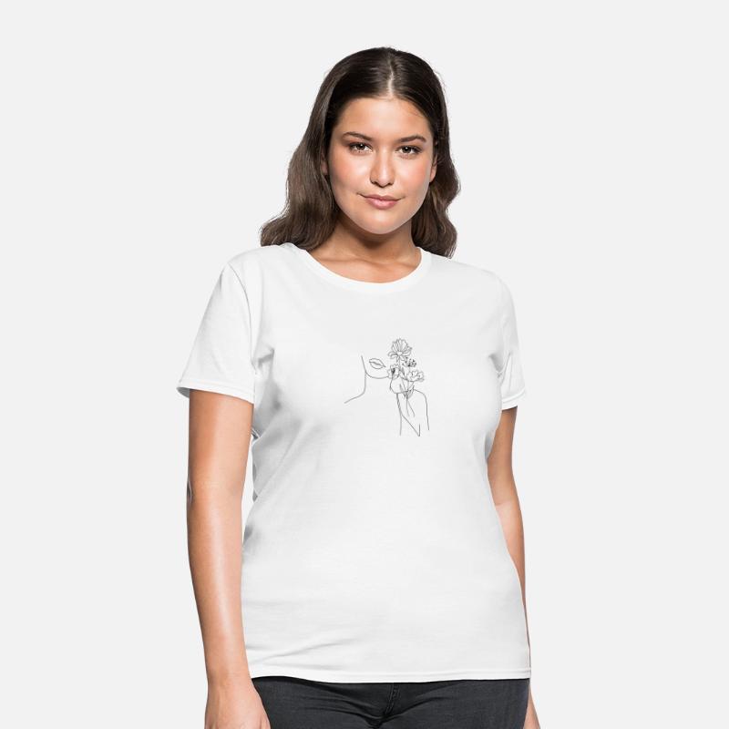line draw abstract woman