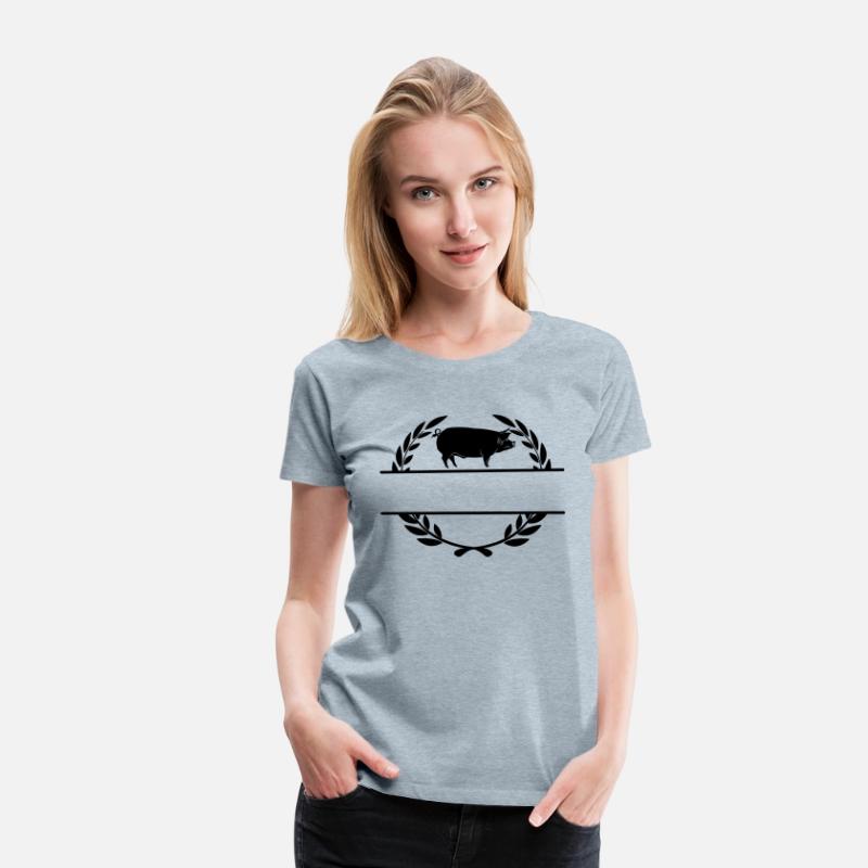 Logo pig in laurel wreath