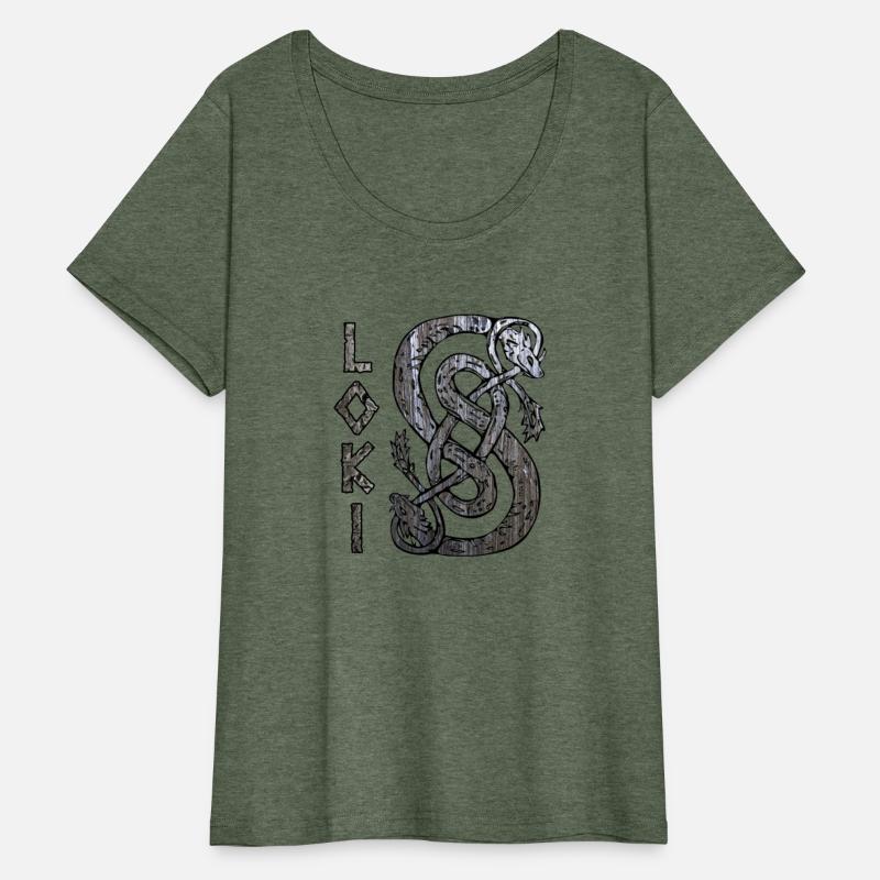 Loki's Symbol The Serpent Tee Thor Mjolnir Valknut