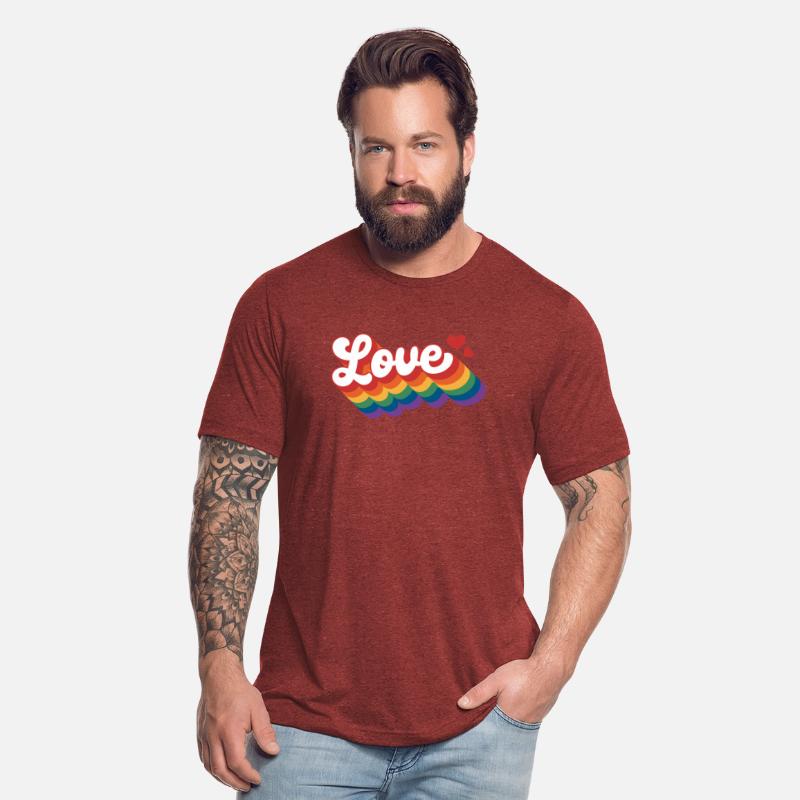 Love with hearts Pride Rainbow Flag