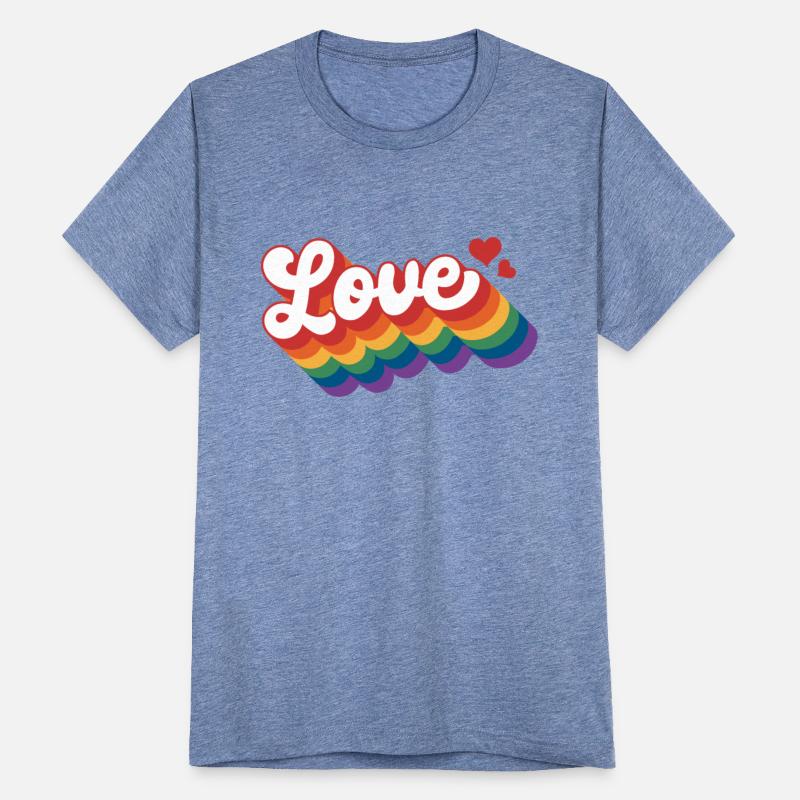 Love with hearts Pride Rainbow Flag