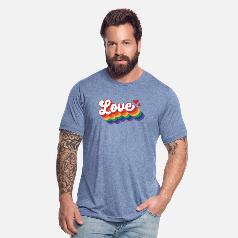 Love with hearts Pride Rainbow Flag