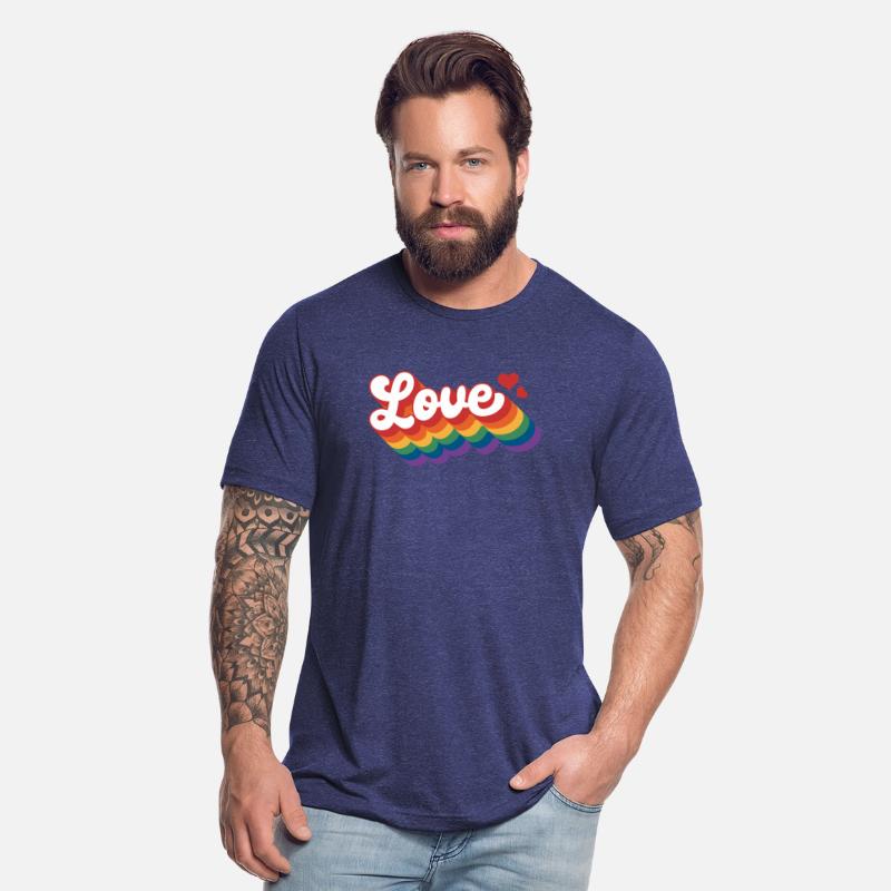 Love with hearts Pride Rainbow Flag