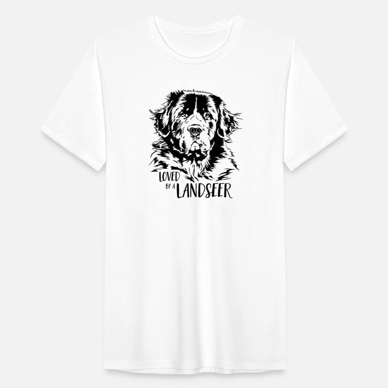 Loved by a Landseer dog mom dog saying