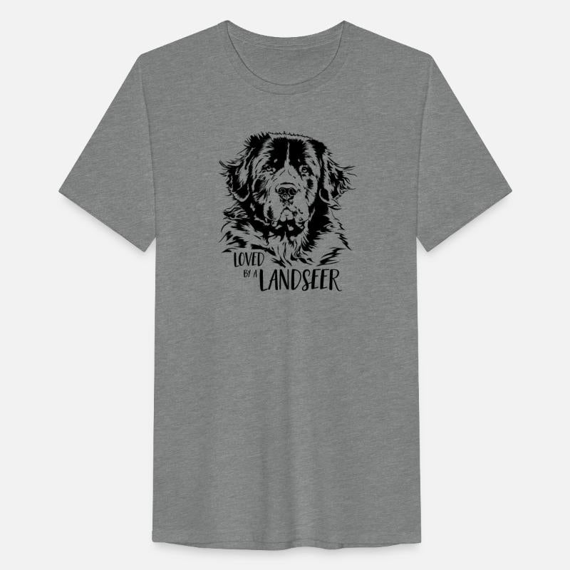 Loved by a Landseer dog mom dog saying