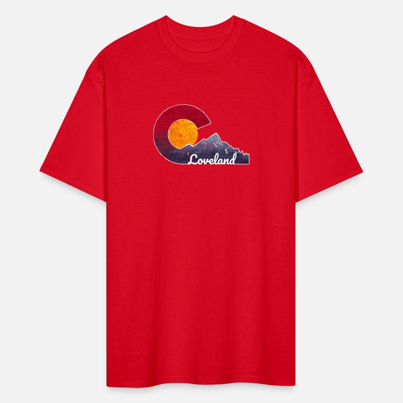 Loveland Colorado With Flag Themed Scenery