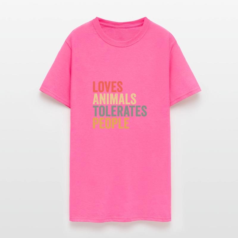 Loves Animals Tolerates People Funny Animal Lover