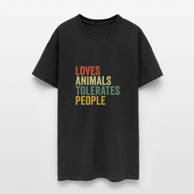 Loves Animals Tolerates People Funny Animal Lover