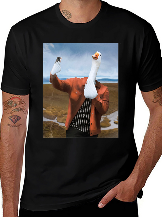 Funny Goose Selfie T-Shirt